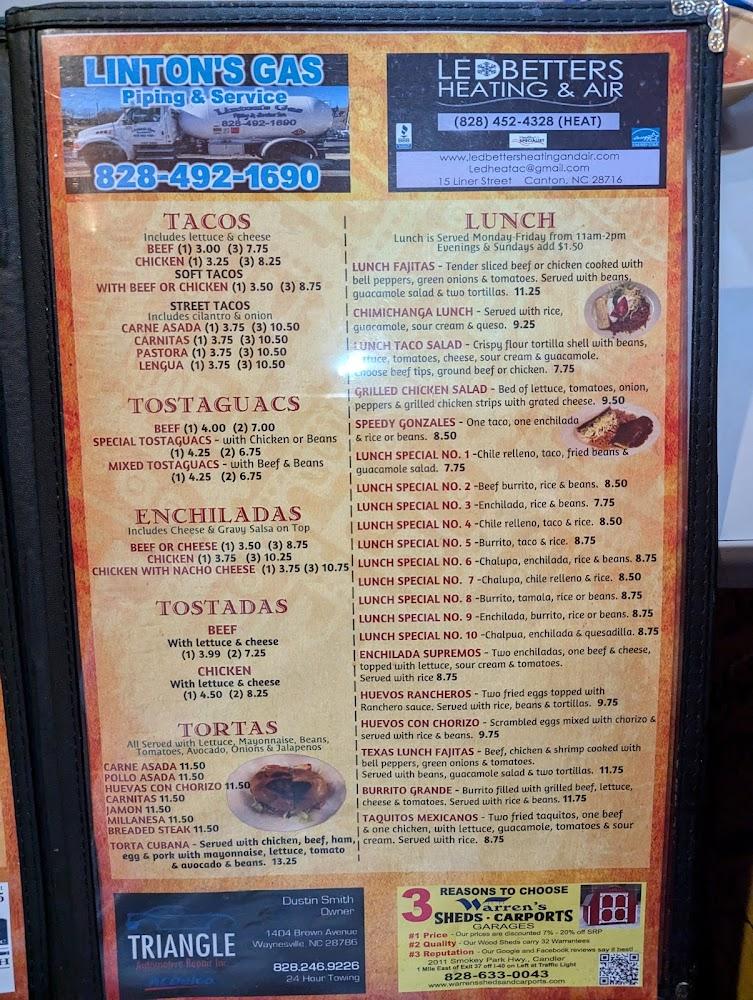 Three Compas Mexican Restaurant Menu image 4