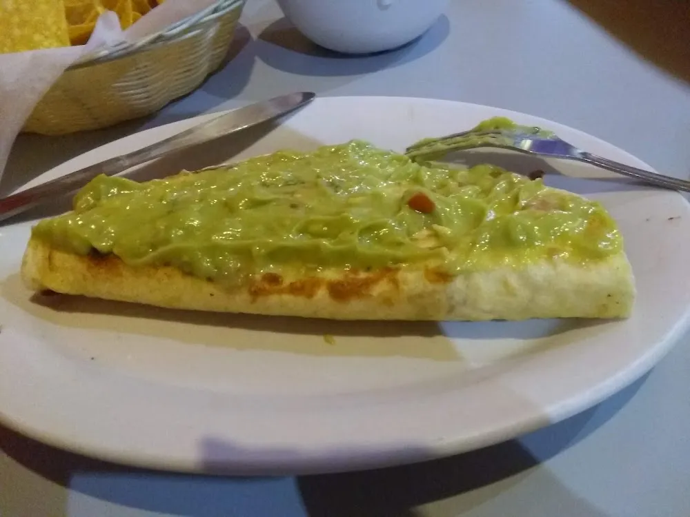 Steak Quesadilla with Quacmolly on Top